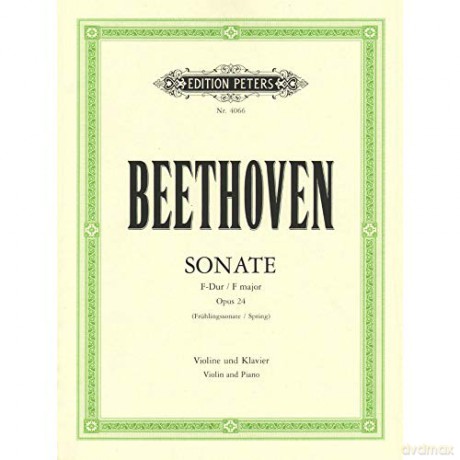 Sonata In F Op 24 Spring - Ludwig Va Beethoven [KSIĄŻKA]