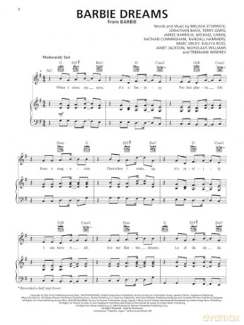 Songs From Barbie The Little Mermaid - Unknown [KSIĄŻKA]