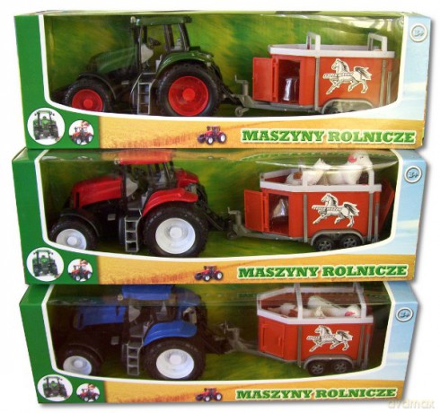 Dromader Zest. Traktor Z Maszyną [ZABAWKA]