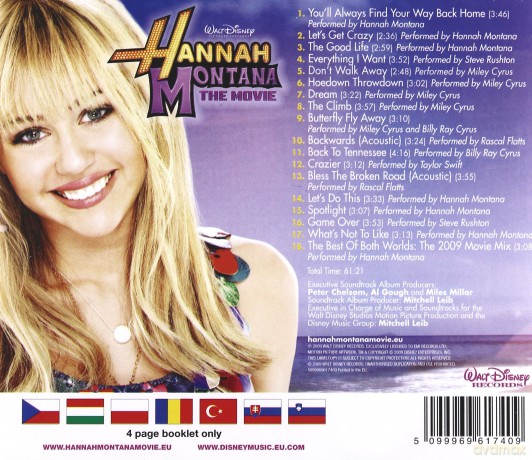 Hannah Montana The Movie (EE Version) soundtrack [CD]