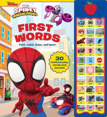 Spidey/His Amazing Friends First Words - Pi Kids [KSIĄŻKA]