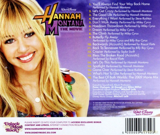Hannah Montana The Movie soundtrack [CD]