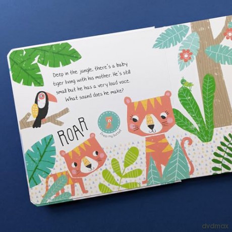 Squawk Squawk In The Noisy Jungle Sound Book - 12 Exciting Animal Sound Buttons To Press And Play (Noisy Animals Sound Books) - Anna Madin [KSIĄŻKA]