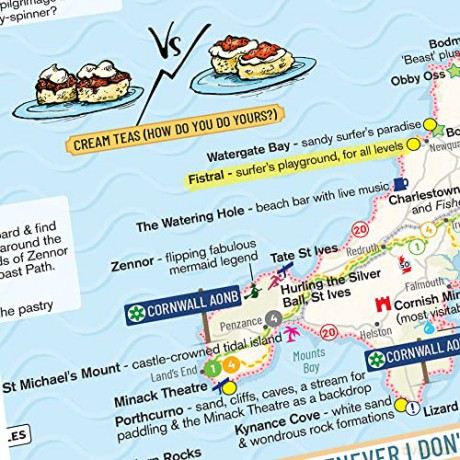 St&G's Great British Bucket List Map [KSIĄŻKA]