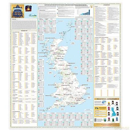 St&G's Great British Bucket List Map [KSIĄŻKA]