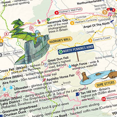 St&G's Great British Bucket List Map [KSIĄŻKA]