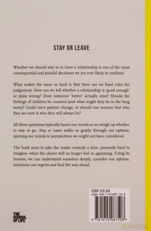 Stay Or Leave - School Of Life [KSIĄŻKA]