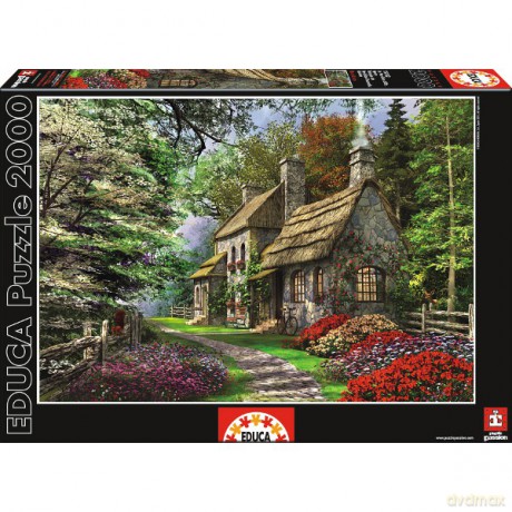Educa 2000 El. Dom W Kwiatach [PUZZLE]