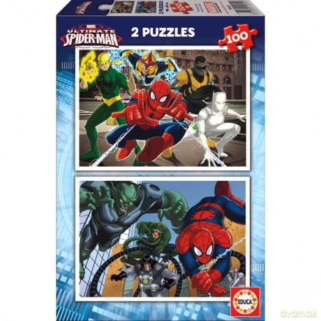 Educa 2x100 El.Spiderman [PUZZLE]