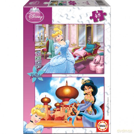 Educa 2x48 El.Cinderella&Jasmina [PUZZLE]