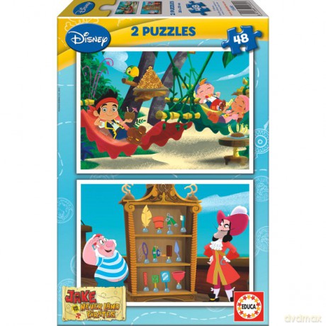 Educa 2x48 El.Jake I Piraci [PUZZLE]