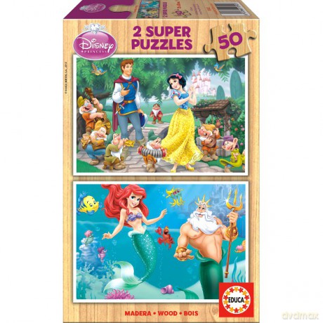 Educa 2x50 El.Śnieżka&Syrenka [PUZZLE]