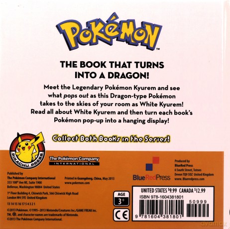 Super Pokemon Popup White Kyurem - Pikachu Press [KSIĄŻKA]