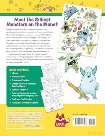 Super Silly Monsters Coloring Activity - Marie Browning [KSIĄŻKA]