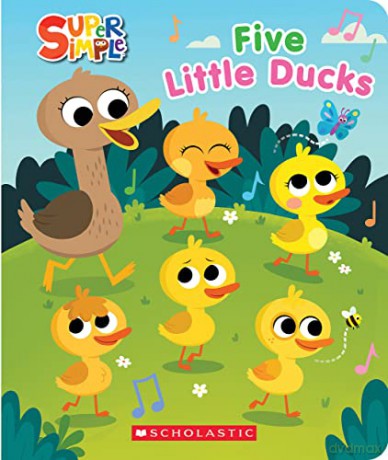 SUPER SIMPLE: FIVE LITTLE DUCKS SQUISHY COUNTDOWN BOOK - Scholastic [KSIĄŻKA]