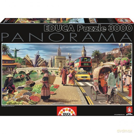 Educa 3000 El. Cały Świat [PUZZLE]