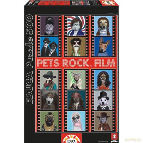 Educa 500 El. Pets Rock Film [PUZZLE]