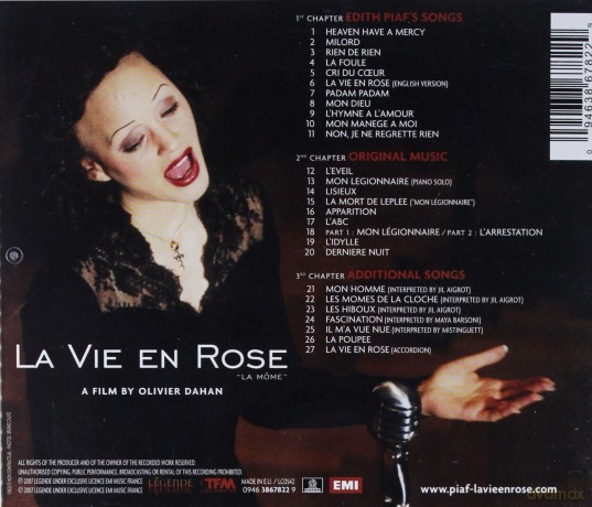 La Vie En Rose soundtrack (Niczego nie żałuję) [CD]