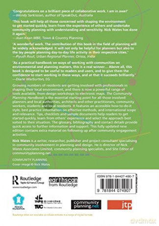 The Community Planning Handbook: How People Can Shape Their Cities, Towns and Villages in Any Part of the World (Earthscan Tools for Community Planning) - Nick Wates [KSIĄŻKA]