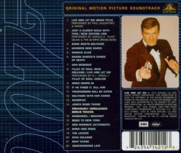 007 Live And Let Die (Remastered+Bonus Track) soundtrack (Żyj i Pozwól Umrzeć) [CD]