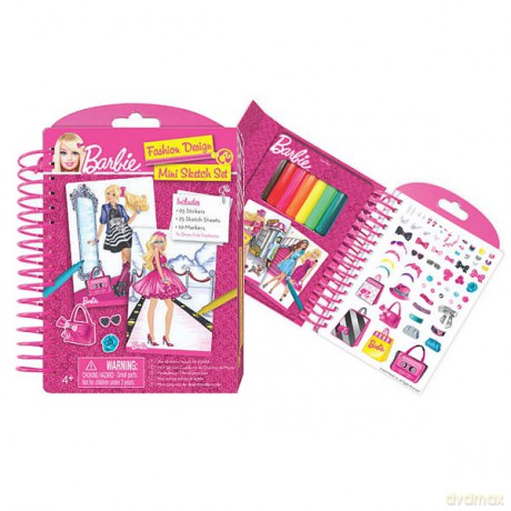 Fashion Angels Barbie Mini Szkicownik [FIGURKA]