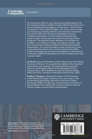 The New Cambridge Companion to Biblical Interpretation (Cambridge Companions to Religion) - Ian Boxall [KSIĄŻKA]
