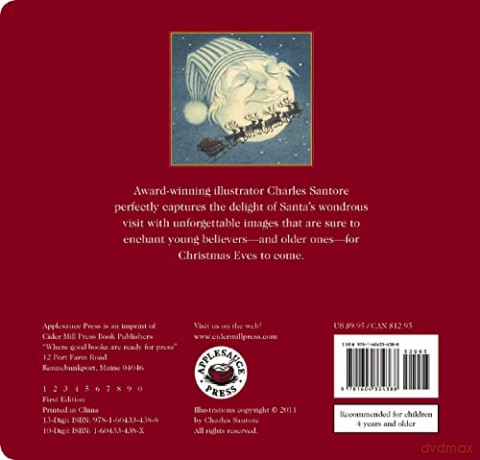 The Night Before Christmas Board Book - Charles Santore [KSIĄŻKA]