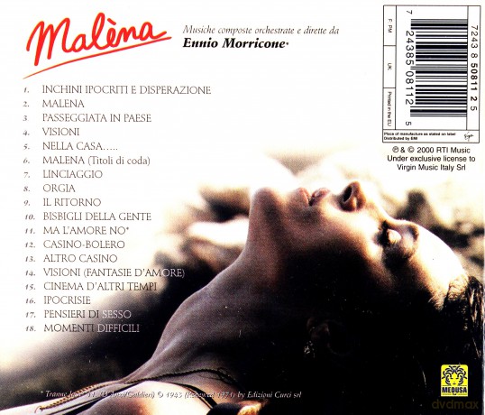 Malena soundtrack (Ennio Morricone) [CD]