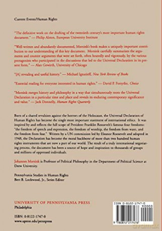 The Universal Declaration of Human Rights: Origins, Drafting, and Intent (Pennsylvania Studies in Human Rights) - Johannes Morsink [KSIĄŻKA]