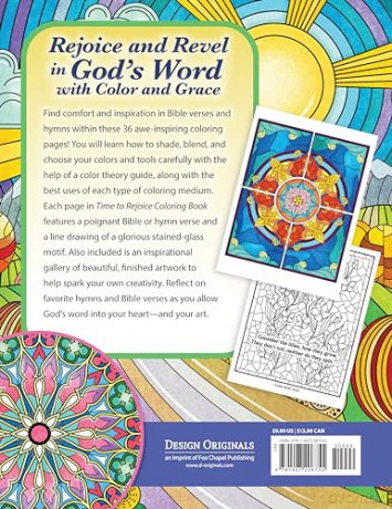 Time To Rejoice Coloring Book - Veronica Hue [KSIĄŻKA]