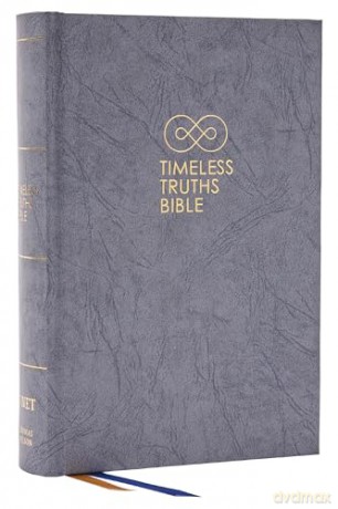Timeless Truths Bible: One faith. Handed down. For all the saints. (NET, Brown Leathersoft, Comfort Print) - Matthew Z. Capps [KSIĄŻKA]