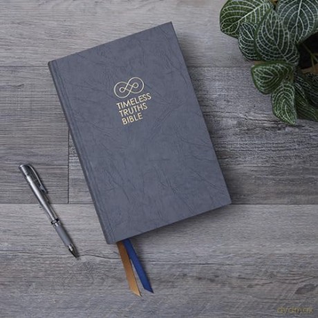 Timeless Truths Bible: One faith. Handed down. For all the saints. (NET, Brown Leathersoft, Comfort Print) - Matthew Z. Capps [KSIĄŻKA]
