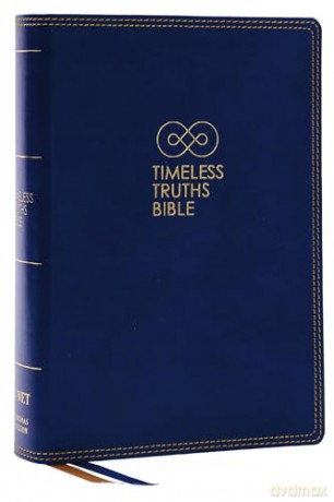 Timeless Truths Bible: One faith. Handed down. For all the saints. (NET, Brown Leathersoft, Comfort Print) - Matthew Z. Capps [KSIĄŻKA]