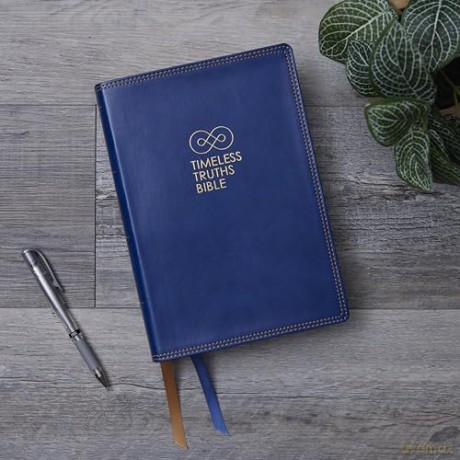 Timeless Truths Bible: One faith. Handed down. For all the saints. (NET, Brown Leathersoft, Comfort Print) - Matthew Z. Capps [KSIĄŻKA]