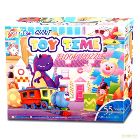 Grafix Puzzle Podłogowe Czas Zabawy 55el [PUZZLE]