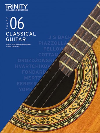 Trinity College London Classical Guitar Exam Pieces From 2020: Grade 6 - Trin College London [KSIĄŻKA]