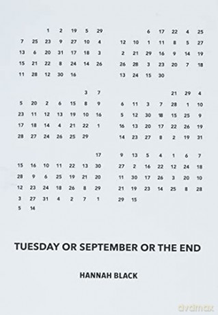 Tuesday Or September Or The End - Hannah Black [KSIĄŻKA]