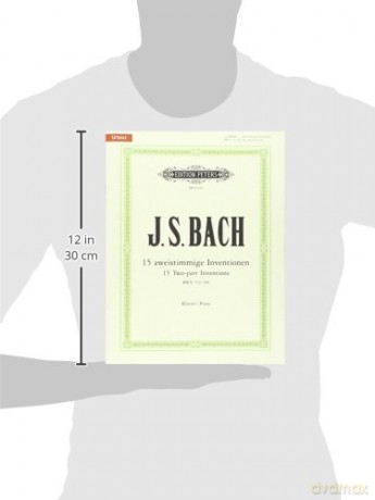 Two-part Inventions BWV 772-786 for Piano: Based on the Autograph Manuscript of 1723, Urtext (Edition Peters) - Johann Sebasti Bach [KSIĄŻKA]