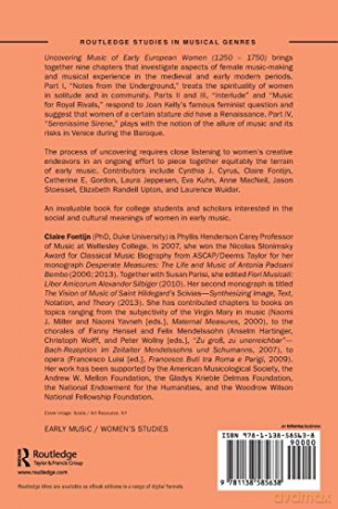 Uncovering Music of Early European Women 1250-1750 (Routledge Studies in Musical Genres) - Claire Fontijn [KSIĄŻKA]