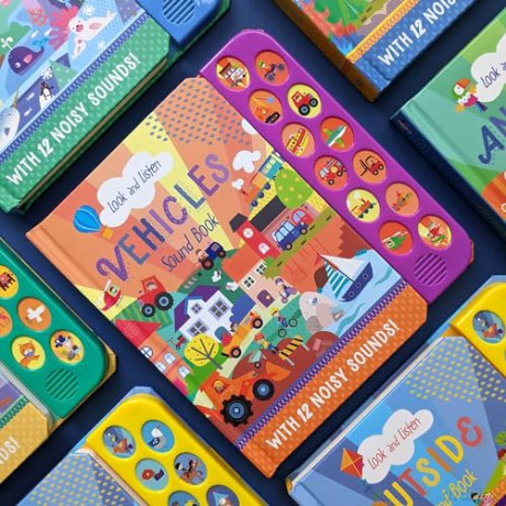 Vehicles 12 Button Sound Book - Laura Garner [KSIĄŻKA]