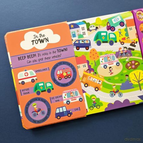 Vehicles 12 Button Sound Book - Laura Garner [KSIĄŻKA]