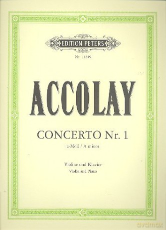 Violin Concerto No 1 In A Minor Edition - Je Baptiste Accolay [KSIĄŻKA]