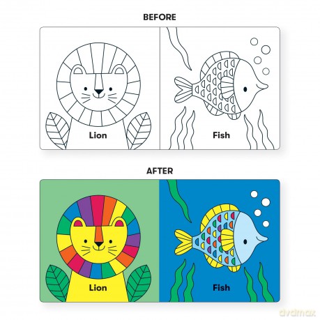 Wild Rainbow Color Magic Bath Book - Mudpuppy [KSIĄŻKA]