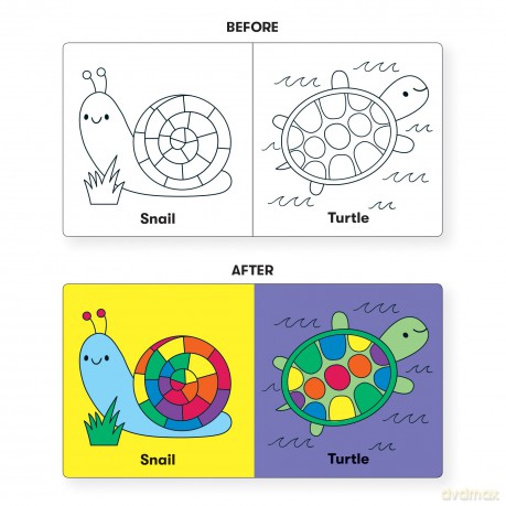Wild Rainbow Color Magic Bath Book - Mudpuppy [KSIĄŻKA]