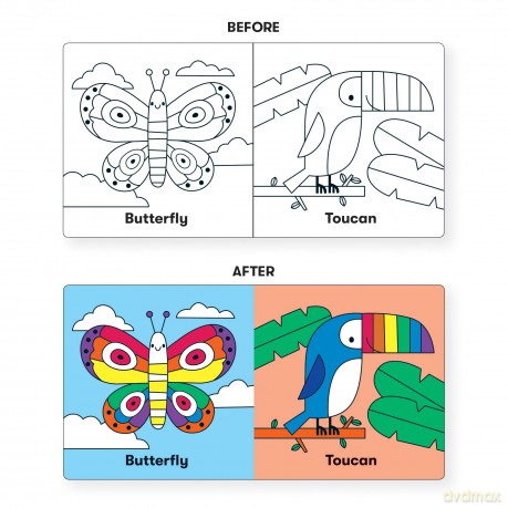 Wild Rainbow Color Magic Bath Book - Mudpuppy [KSIĄŻKA]