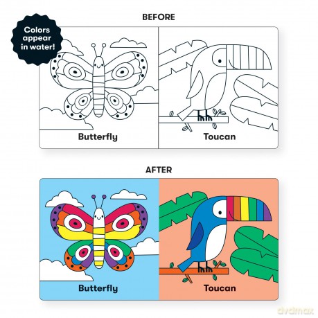 Wild Rainbow Color Magic Bath Book - Mudpuppy [KSIĄŻKA]