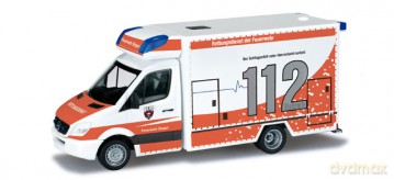 Herpa Mercedes Benz Sprinter Fahrtec Rtw [ZABAWKA]