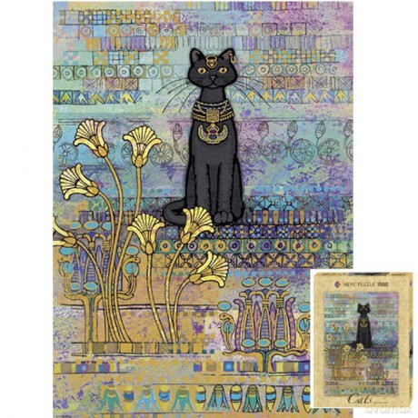 Heye 1000 El. Cats Egyptian, Jane Crowth [PUZZLE]