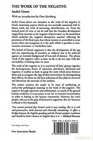 Work Of The Negative - Andre Green [KSIĄŻKA]