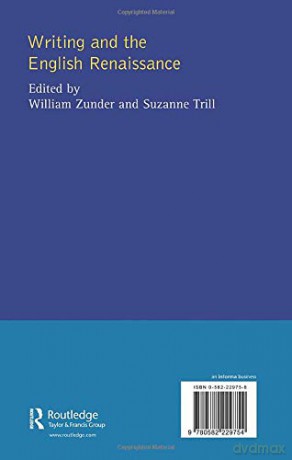 Writing And The English Renaissance - Zunder [KSIĄŻKA]